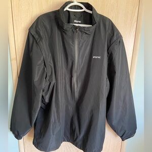Etonic Golf Waterproof Rain Jacket Black Sz XXL